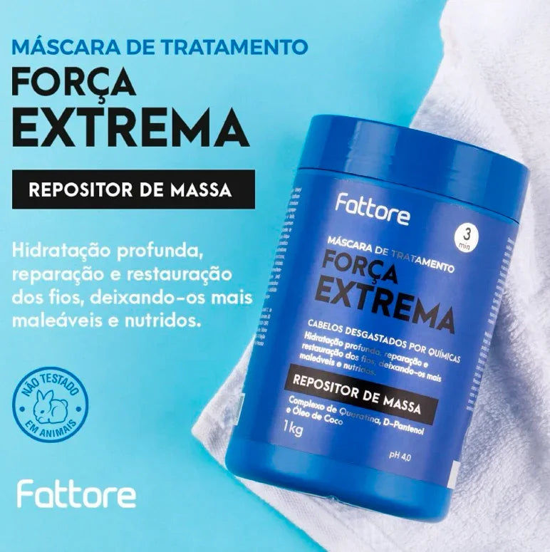 A força extrema para os seus cabelos