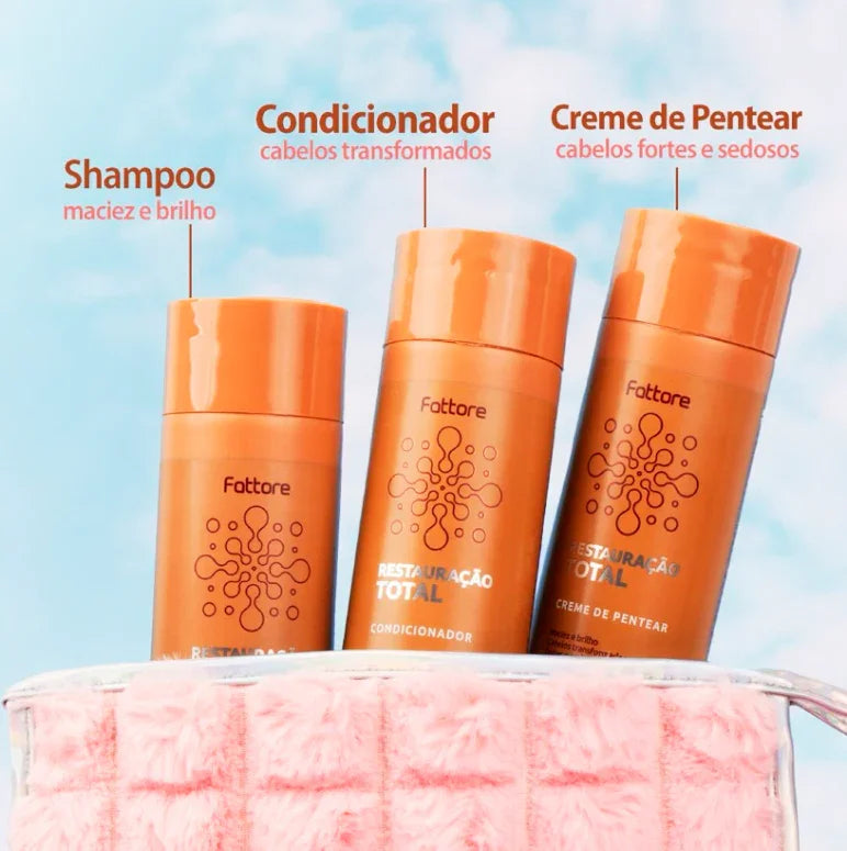 Transforme Seus Cabelos com a Poderosa Fusão de Proteínas, Tutano e Ceramidas da Linha Fattore