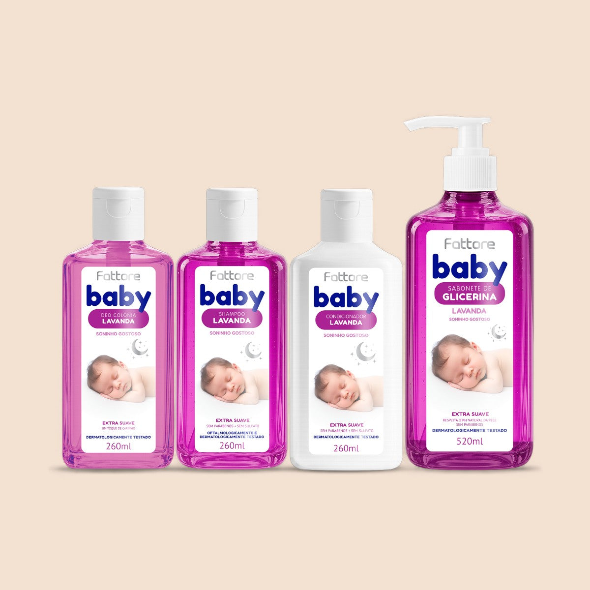 Kit Completo Infantil Baby Extra Suave Lavanda