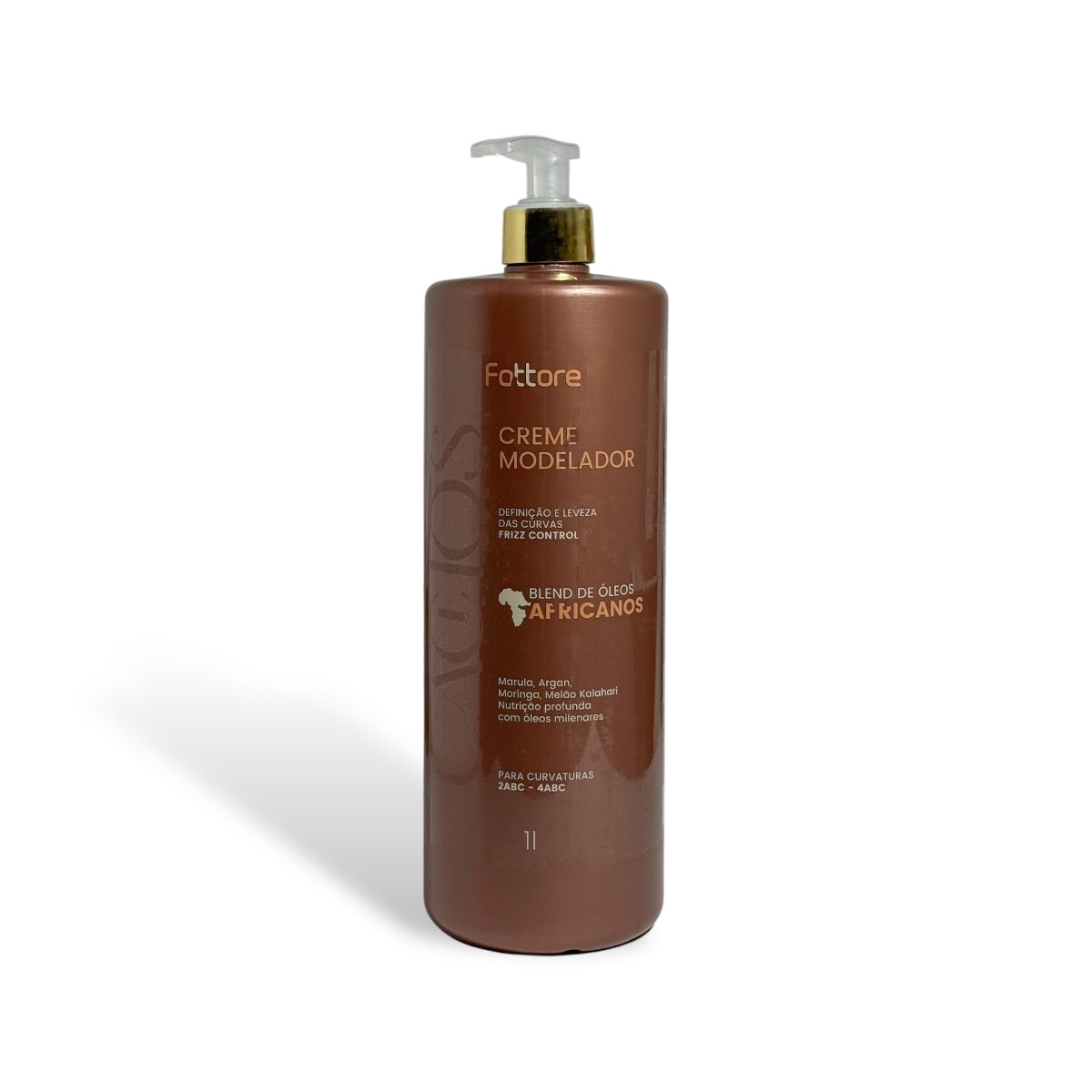 Creme Modelador Fattore Cachos Óleos Africanos 1L