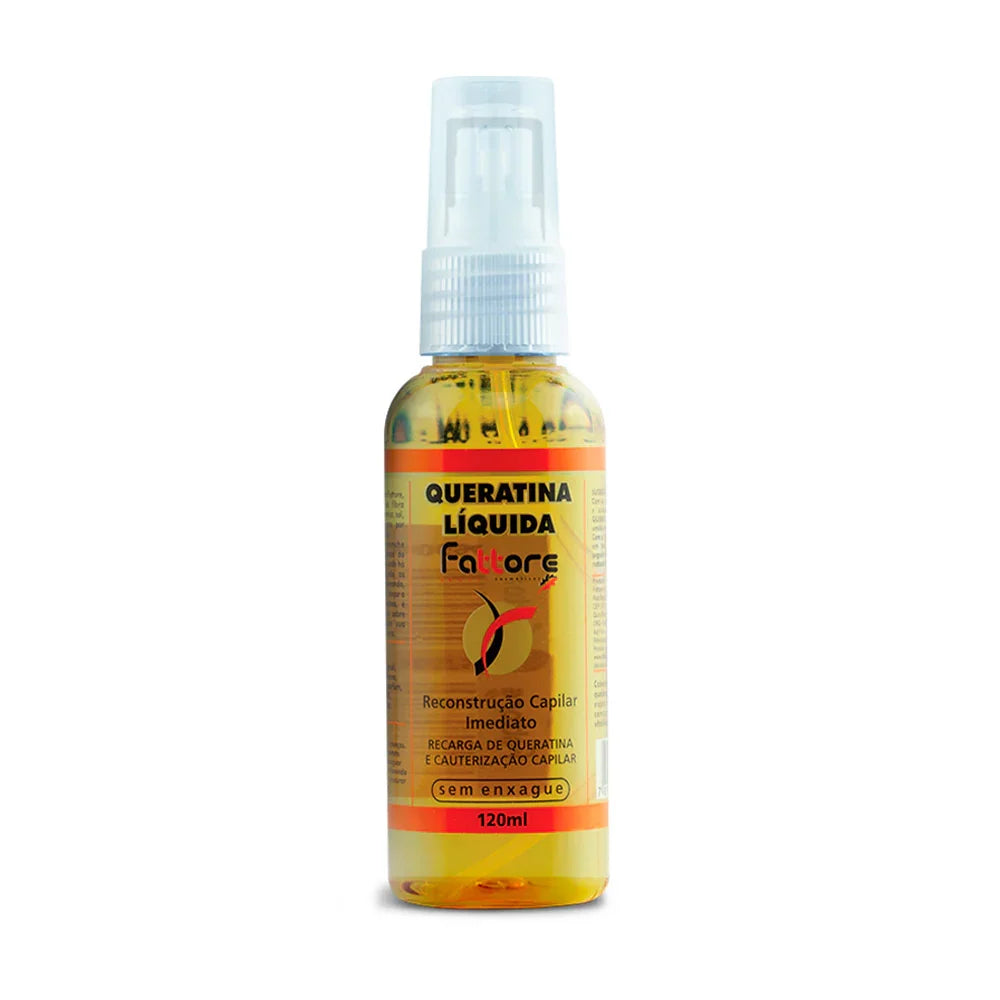 Fattore Queratina Líquida Profissional Reconstrução Capilar 120ml