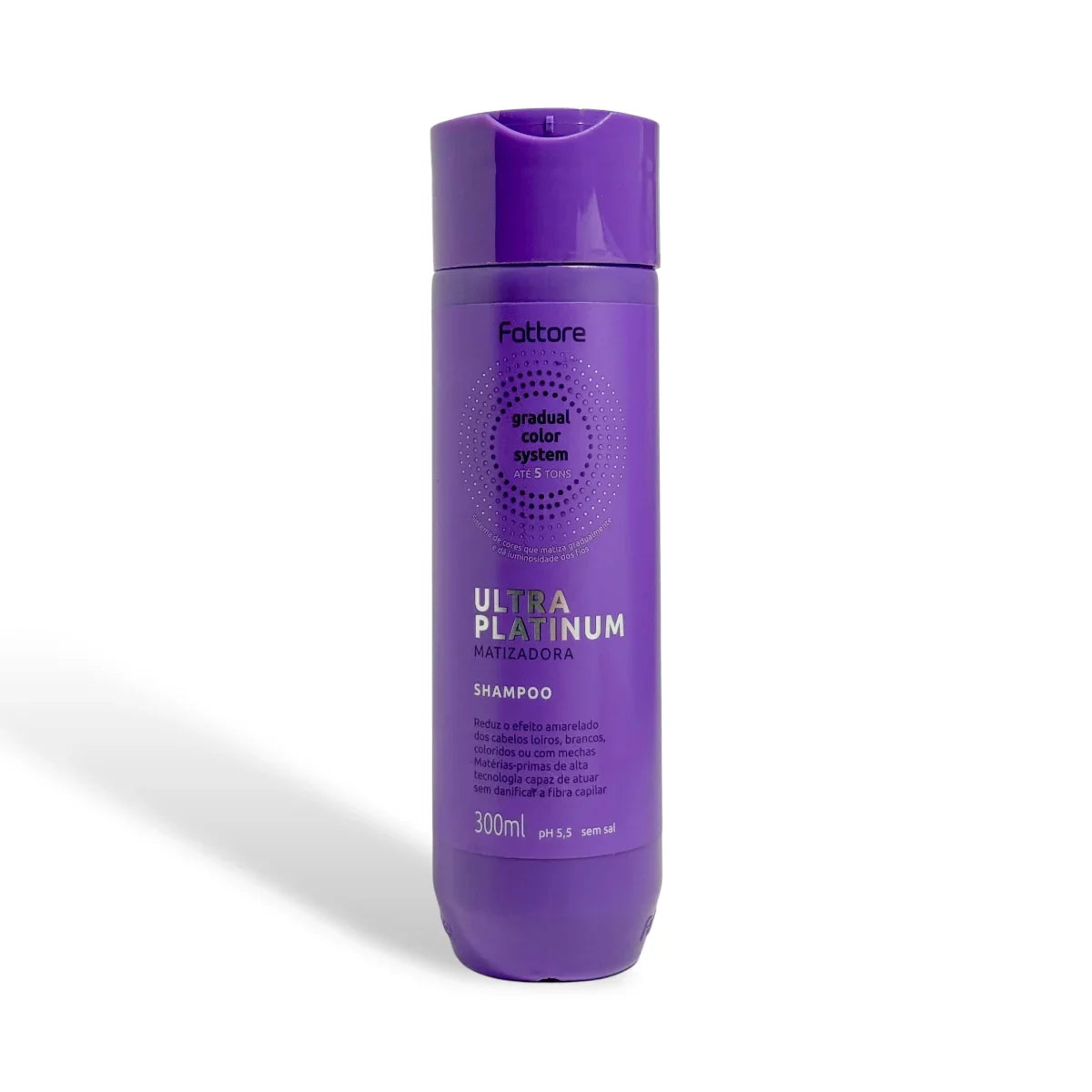 Fattore Shampoo Ultra Platinum Matizador 300ml