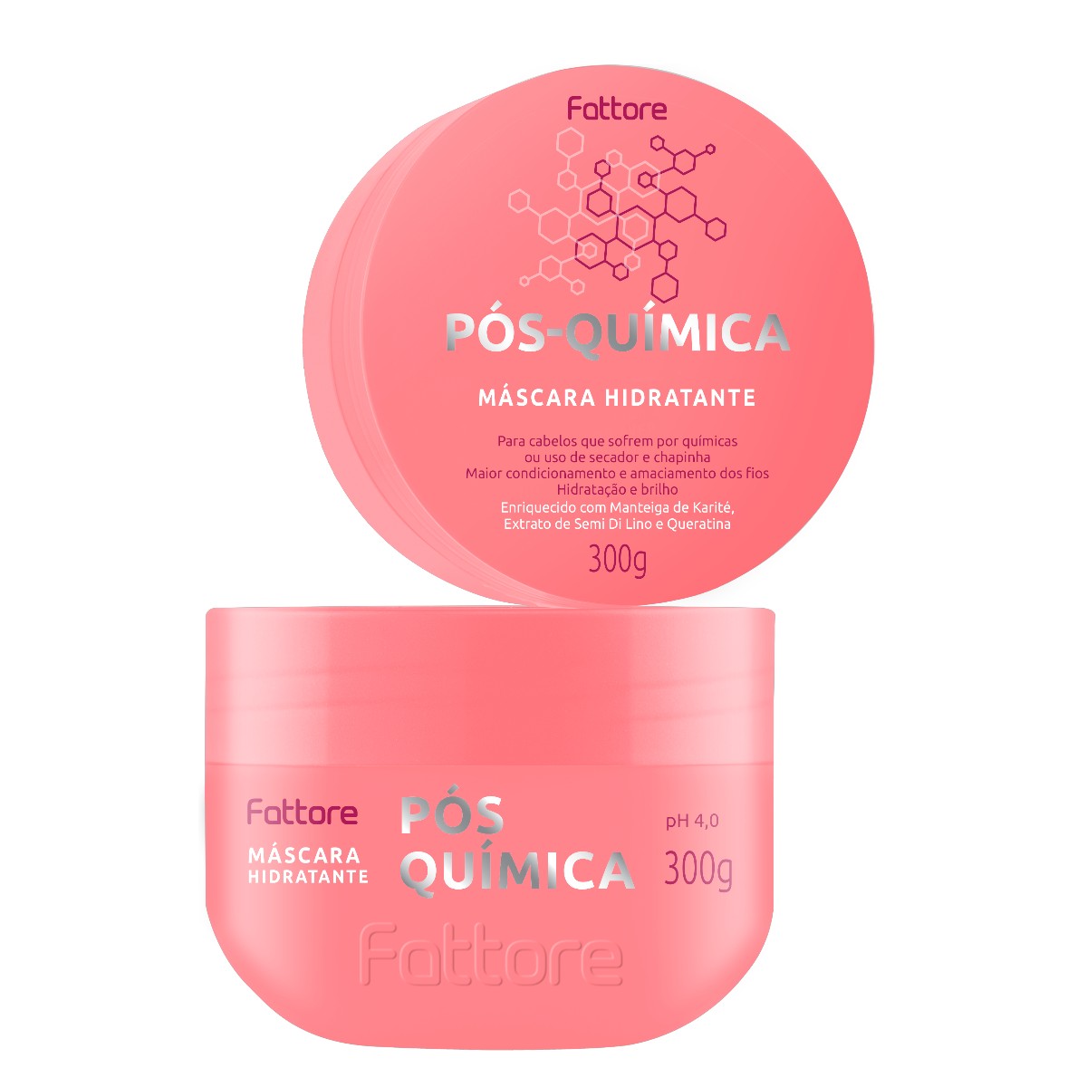 Máscara de Tratamento Pós Química 300g – Reparação e Força
