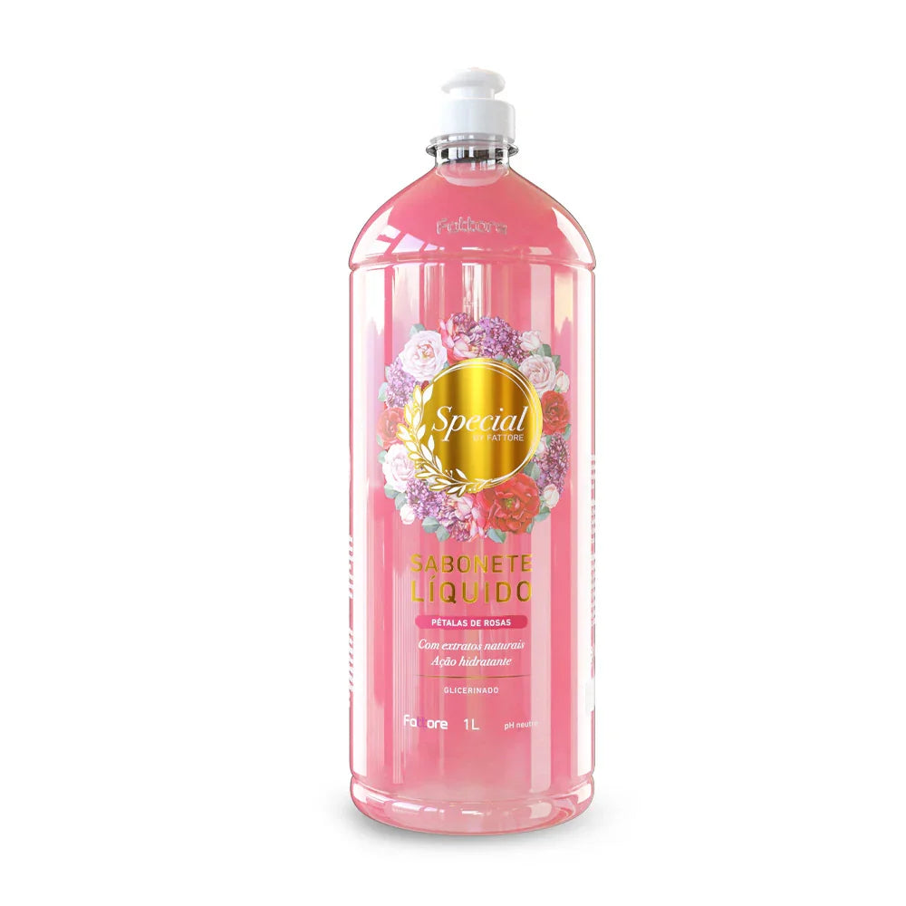 Fattore Sabonete Líquido Petala de Rosas Special By Fattore 1L