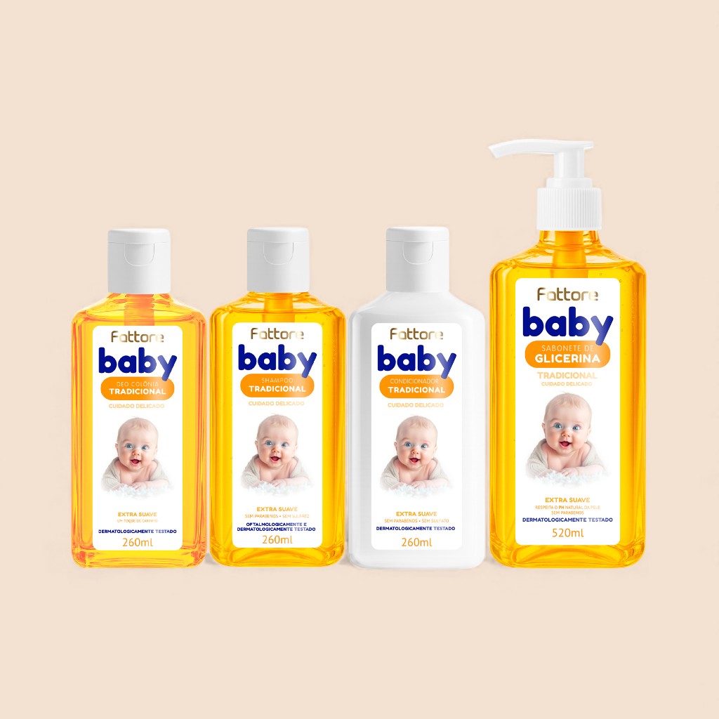 Kit Completo Infantil Baby Extra Suave Tradicional