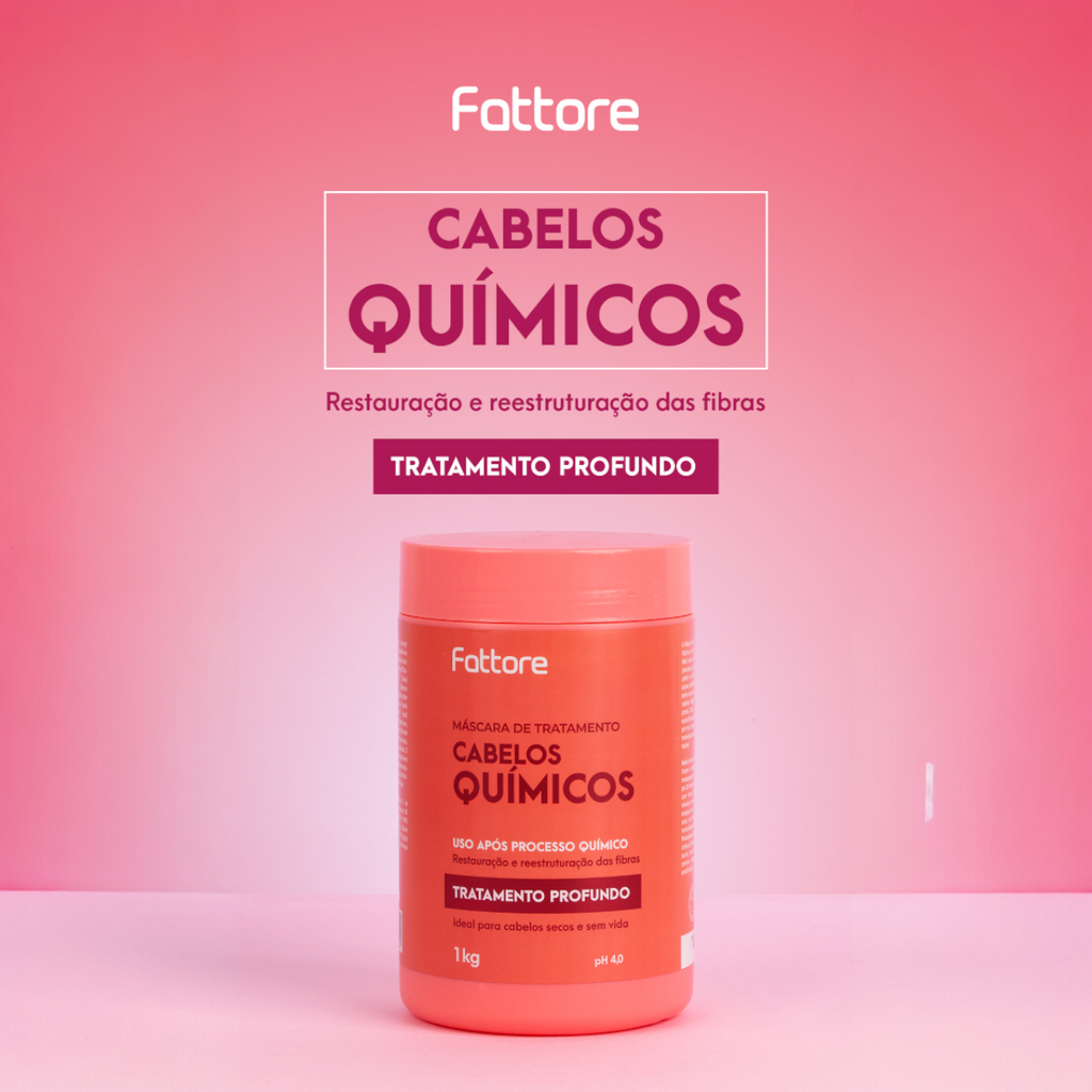 Fattore Máscara de Tratamento Pós Química 1KG – Reparação e Força