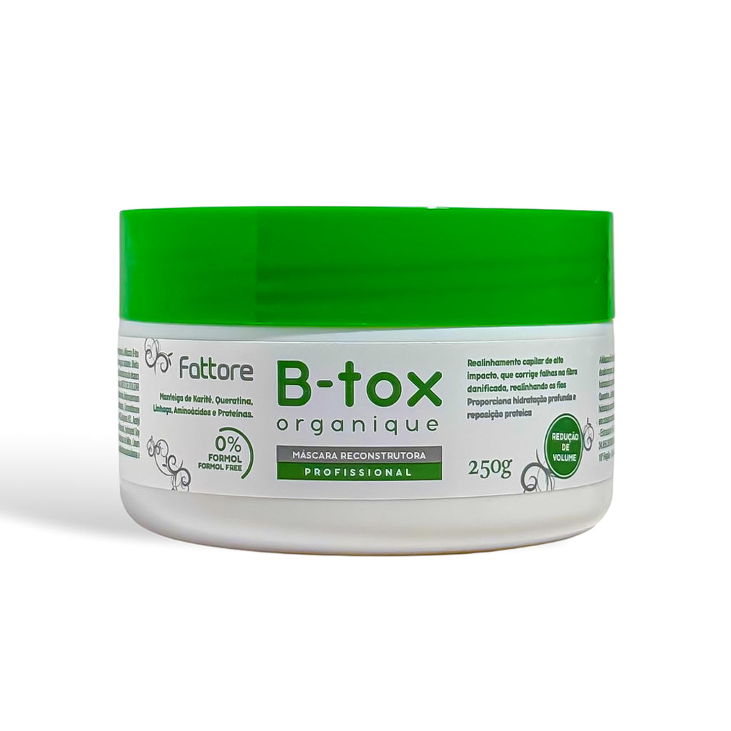 Fattore Botox Capilar Organique 250g – Máscara Reconstrutora Sem Formol