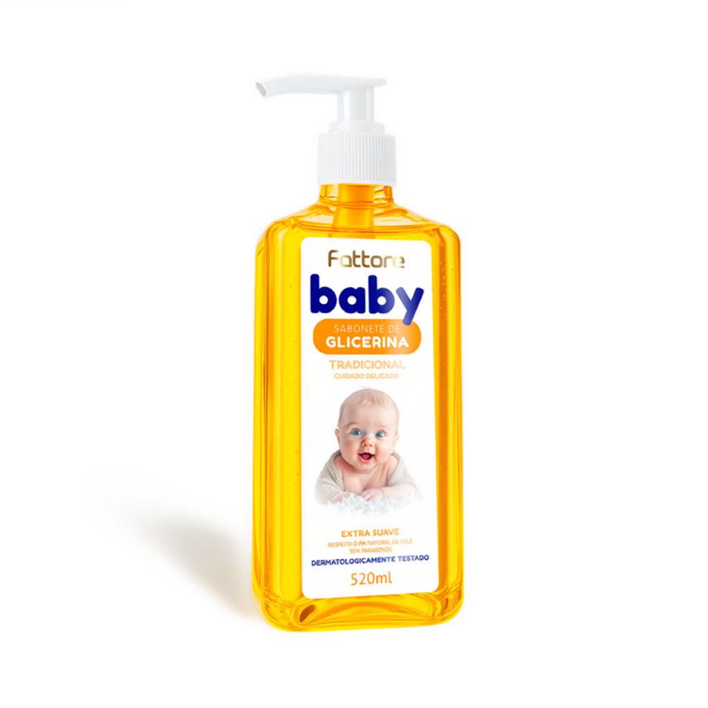 Fattore Sabonete Infantil Baby Extra Suave Glicerinado – 520ml