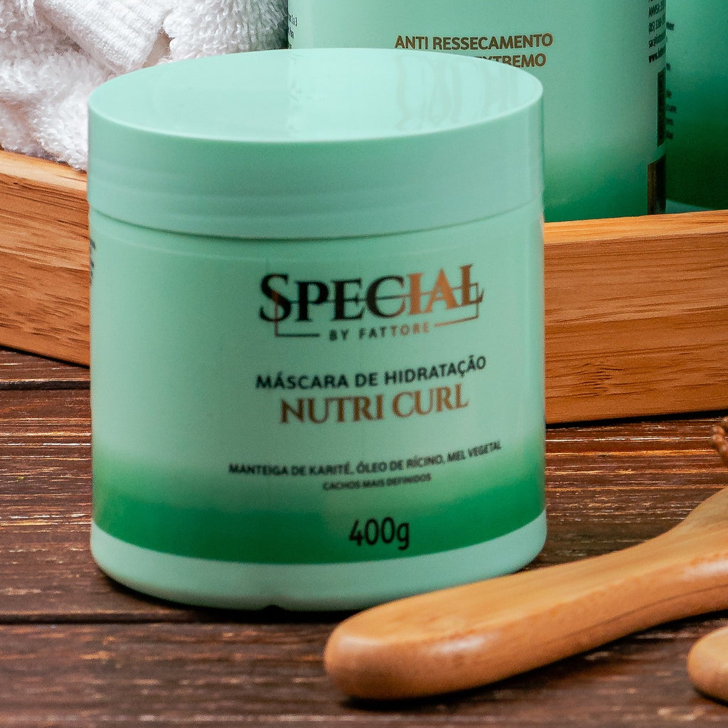 Kit Cachos Shampoo e Condicionador 1L + Máscara 400g - Special By Fattore