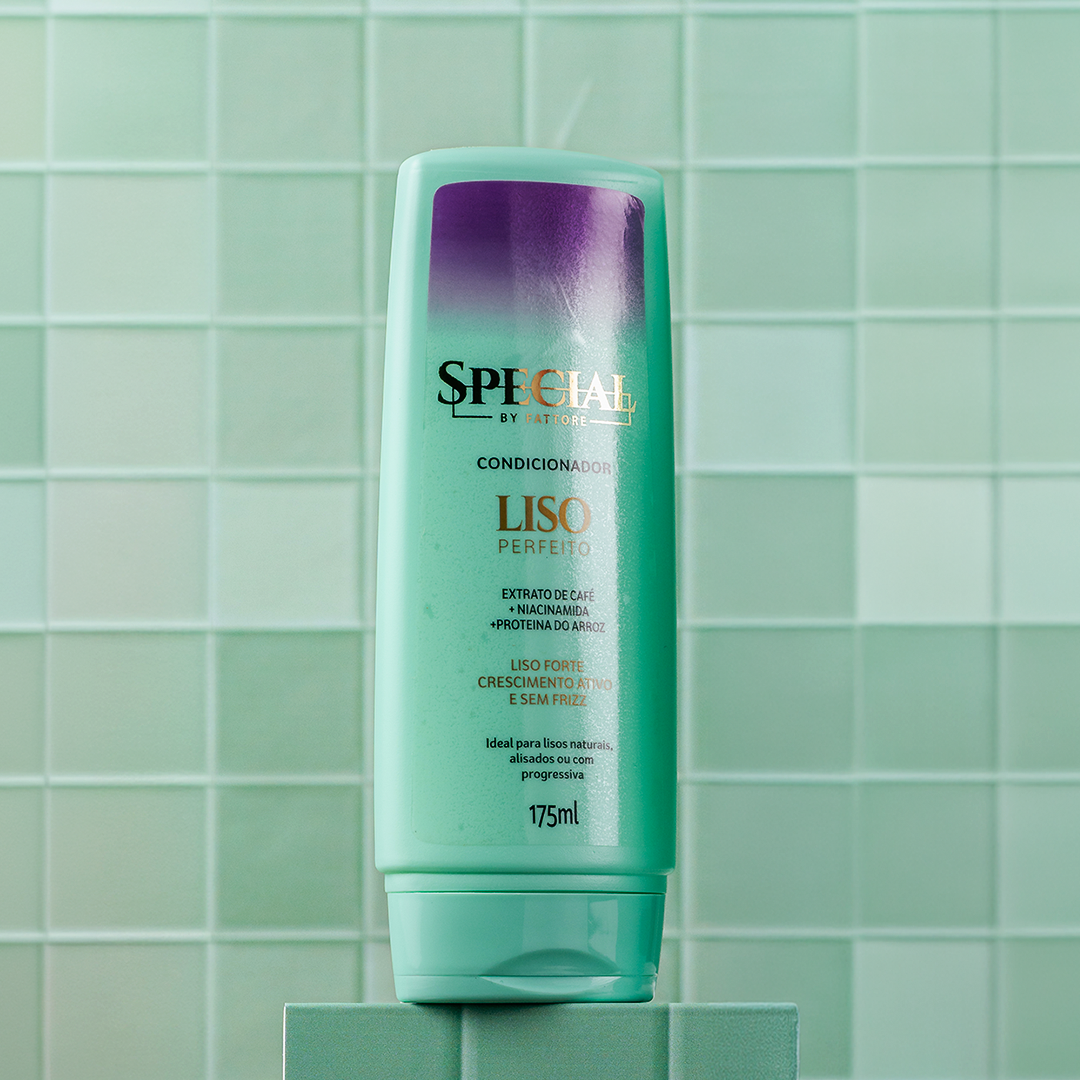 Kit Liso Perfeito Special by Fattore Shampoo 250ml + Condicionador 175ml – Antifrizz, Brilho e Maciez