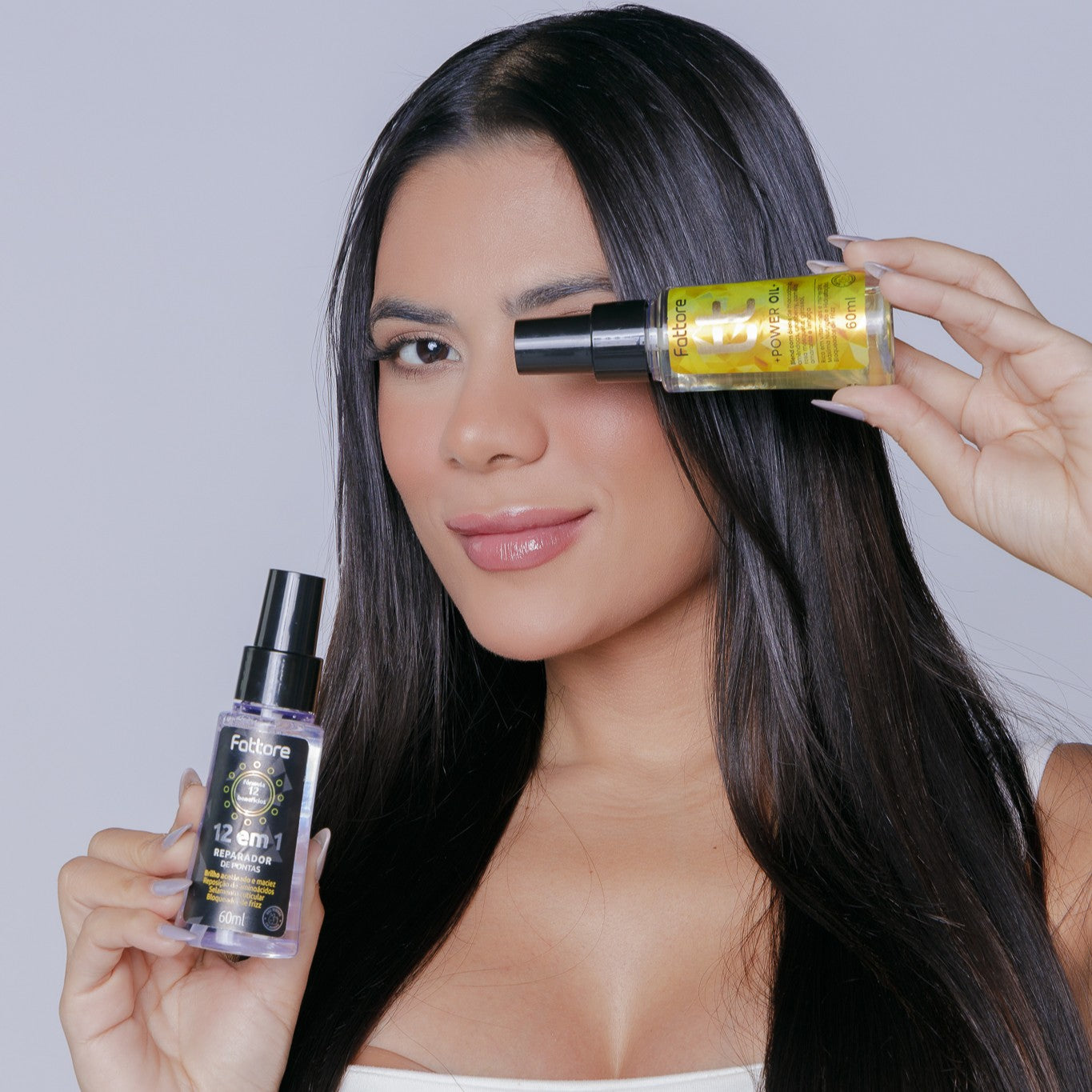 Fattore Reparador de Pontas Power Oil – Antifrizz e Brilho Intenso 70ml