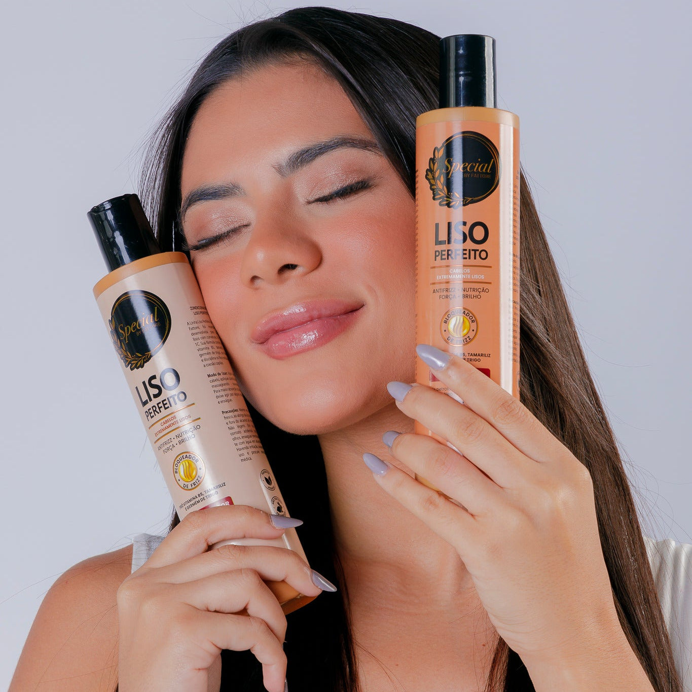 Kit Liso Perfeito Special by Fattore Shampoo + Condicionador – Antifrizz, Brilho e Maciez