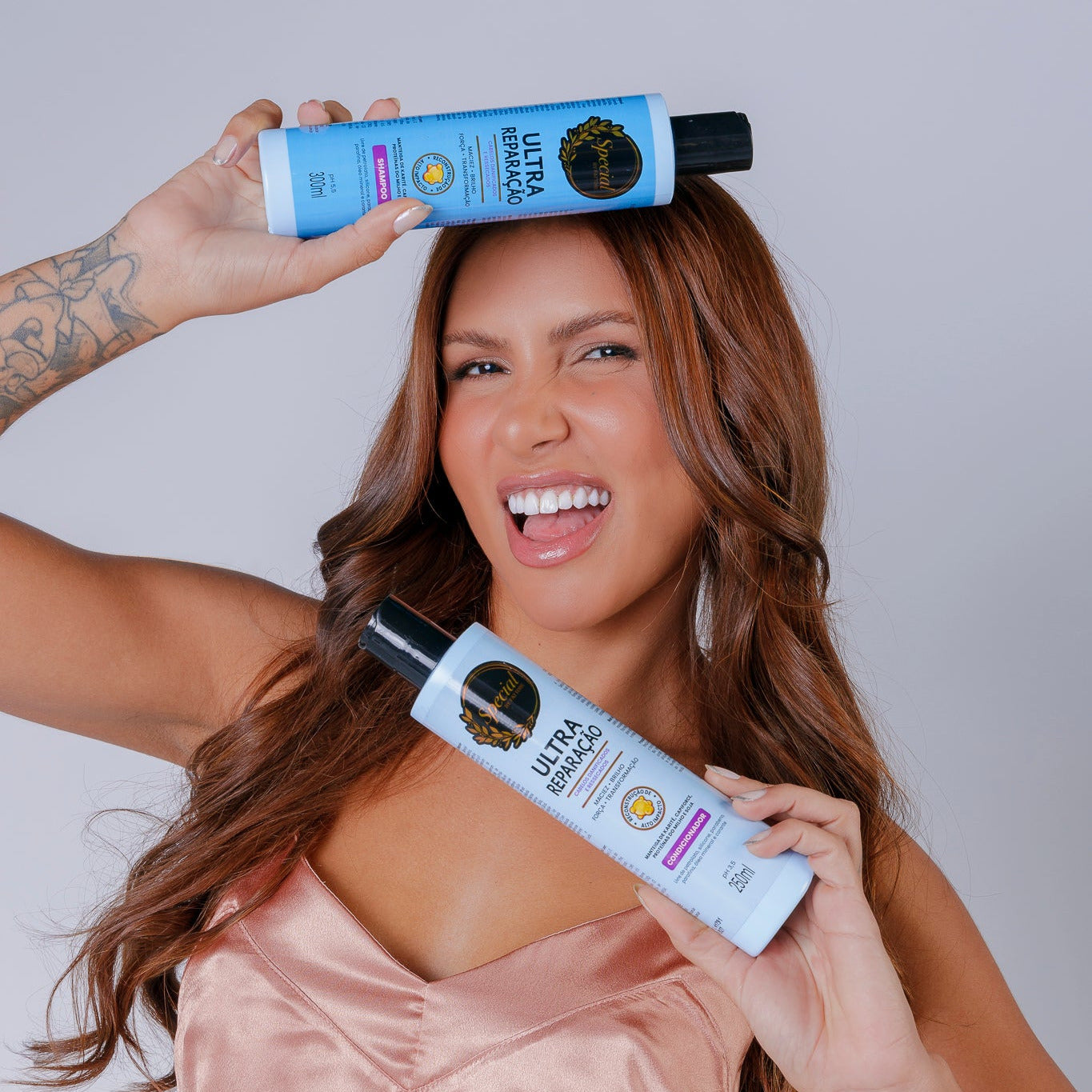 Kit Ultra Reparação Special by Fattore Shampoo + Condicionador – Força e Brilho