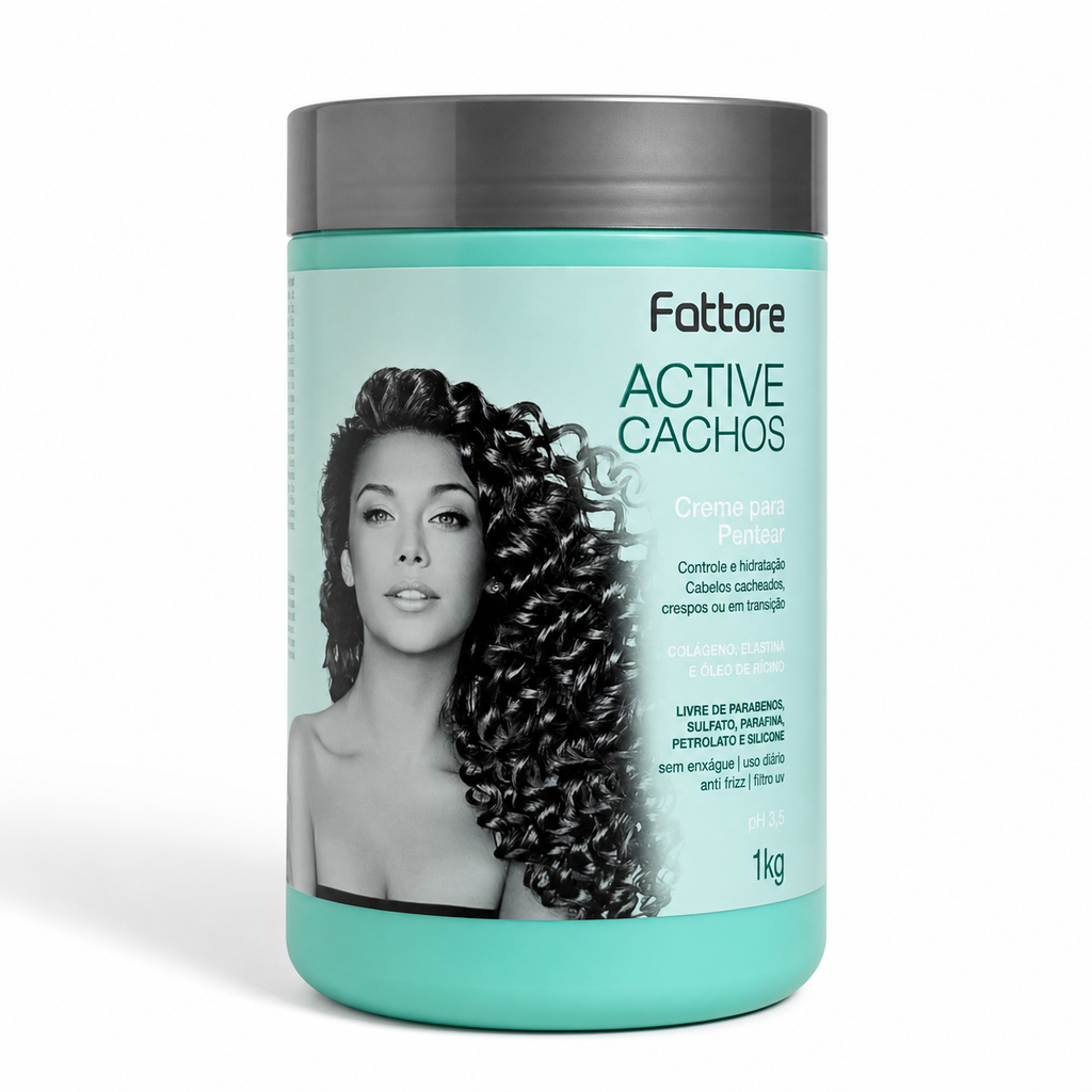Fattore Creme de Pentear Active Cachos – Definição Sem Frizz 1KG