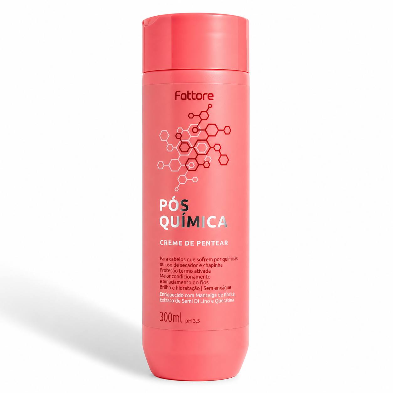 Fattore Creme de Pentear Pós Química 300ml –  Proteção Térmica e Reconstrução