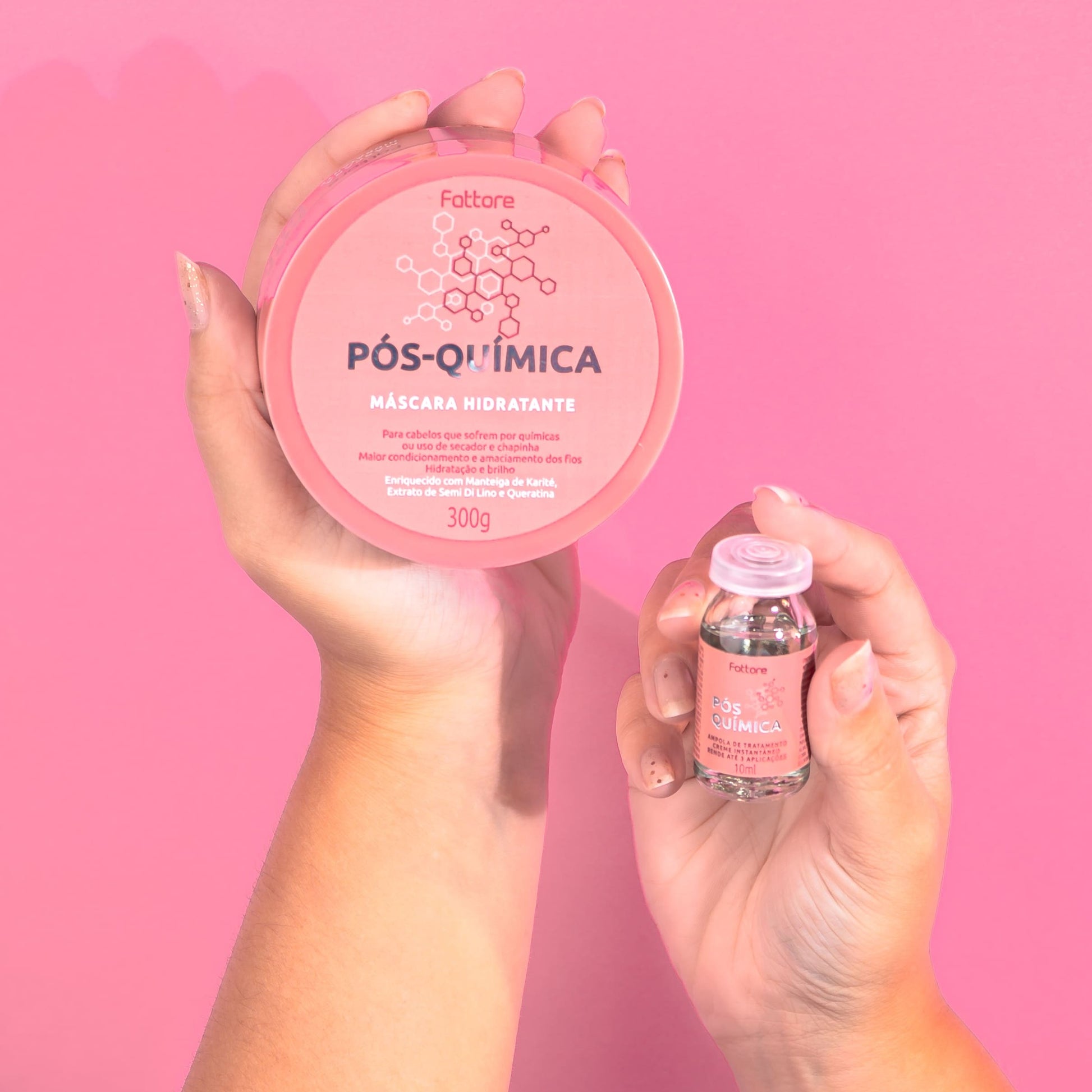 Fattore Kit Pós Química – Tratamento Completo para Cabelos com Química (5 Itens)