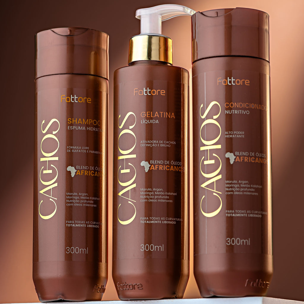 Fattore Shampoo Espuma Hidratante Cachos 300ml – Nutrição e Limpeza Suave