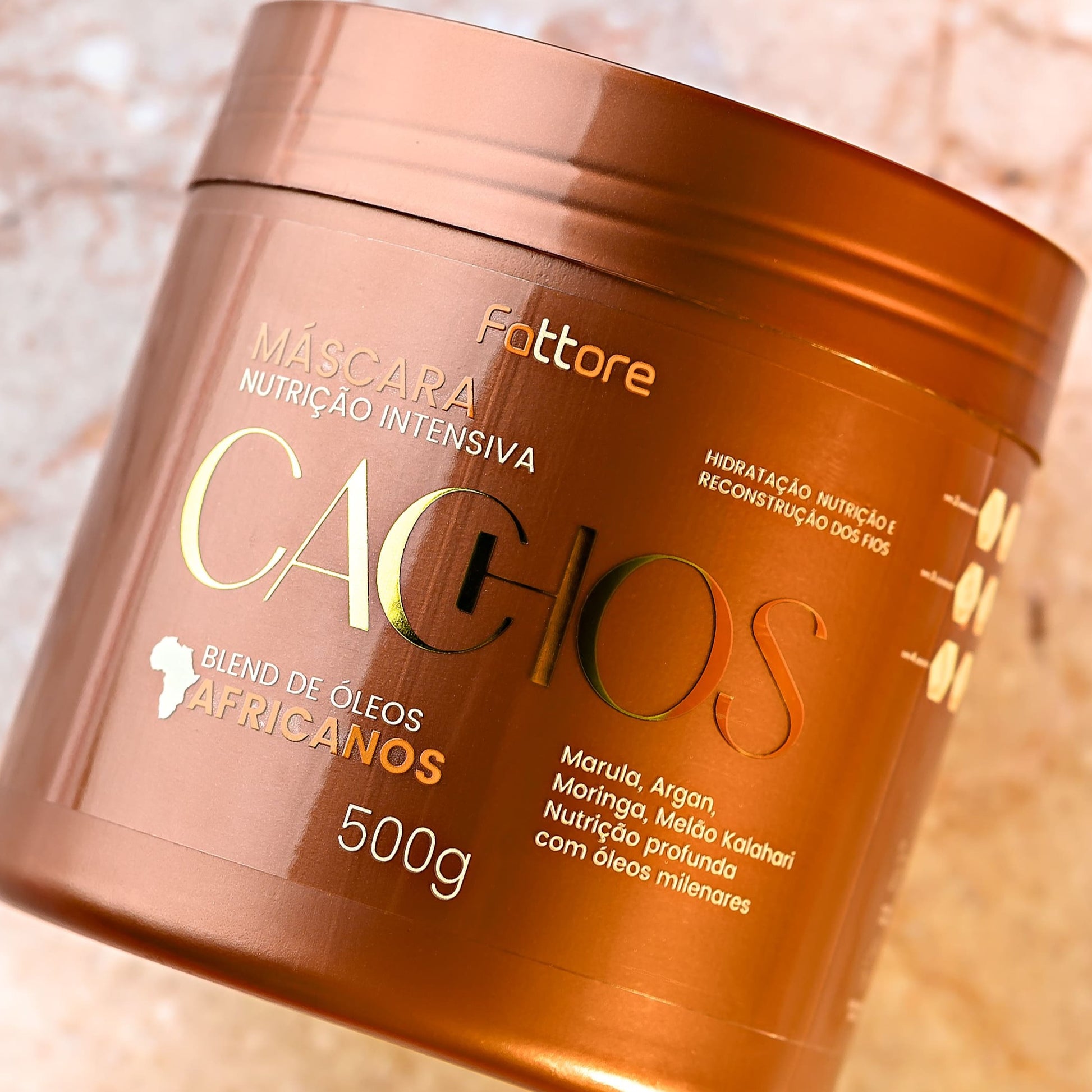 Fattore Máscara Cachos Óleos Africanos Nutrição Intensiva  – 500g