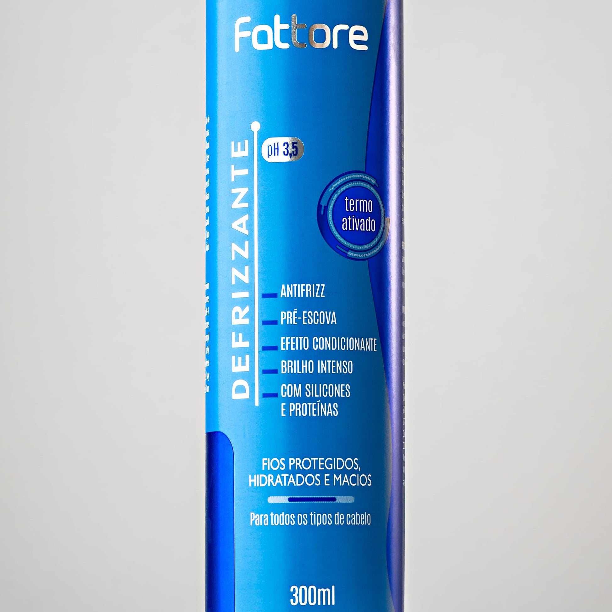 Fattore Spray Defrizzante 300ml – Escova Sem Frizz com Proteção Térmica