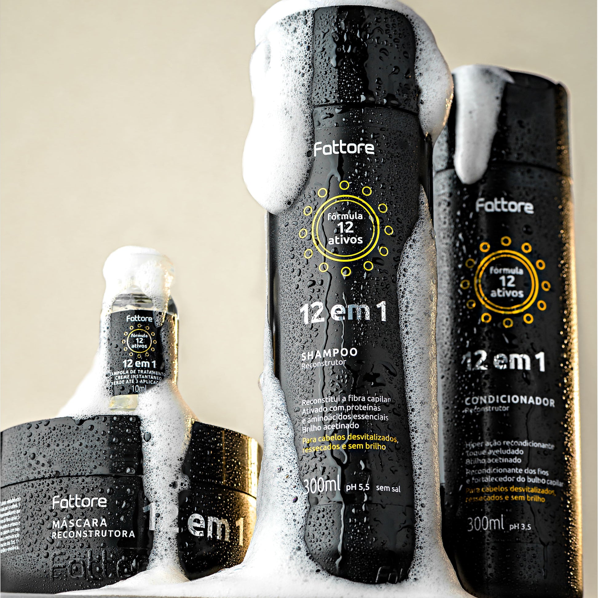 Fattore Condicionador 12 em 1 Reconstrução Profunda – 300ml