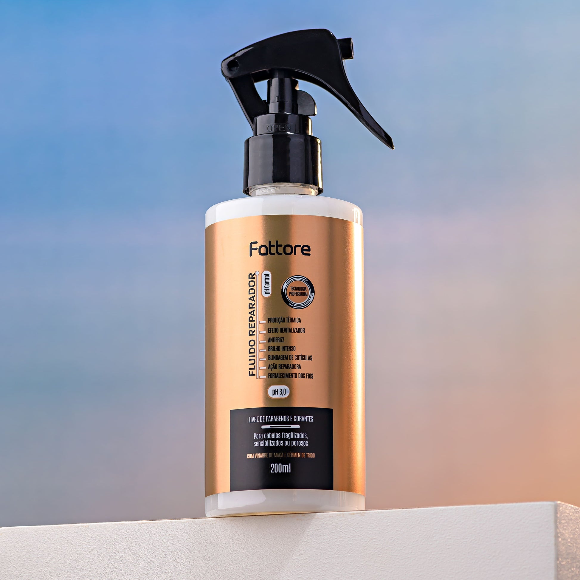 Fattore Kit Acidificante Capilar – Brilho Intenso e Controle do Frizz (3 Itens)