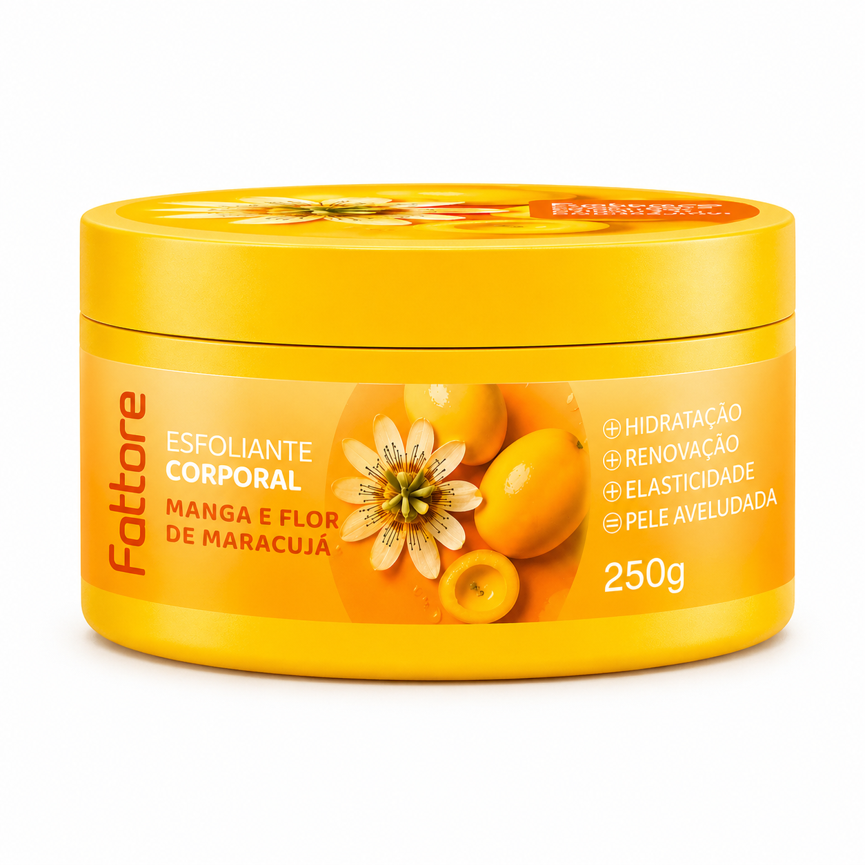 Esfoliante Corporal Manga e Maracujá 250g – Esfoliação, Hidratação e Maciez Profunda