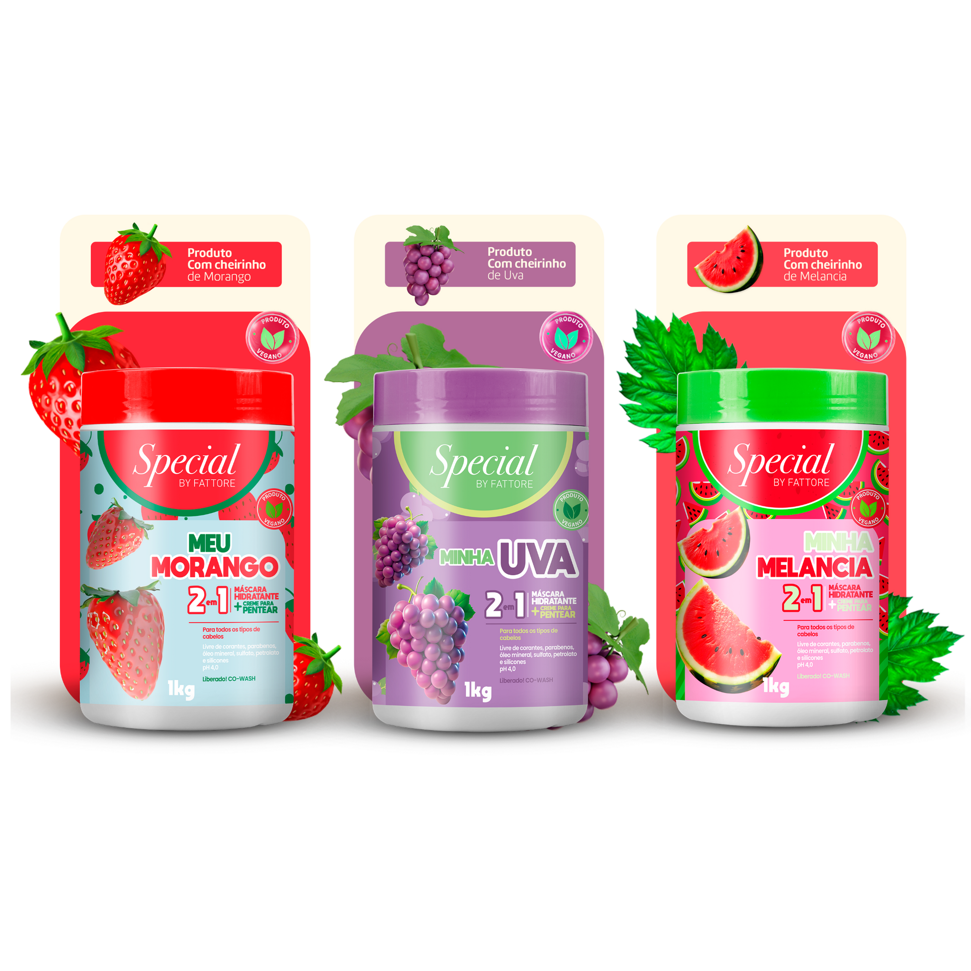 Special by Fattore Máscara 2 em 1 Uva 1KG – Hidratação e Brilho