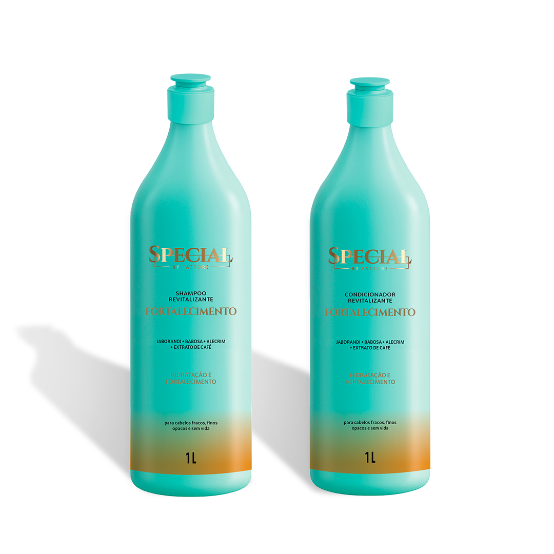 Kit Fortalecimento Shampoo e Condicionador 1L Special By Fattore