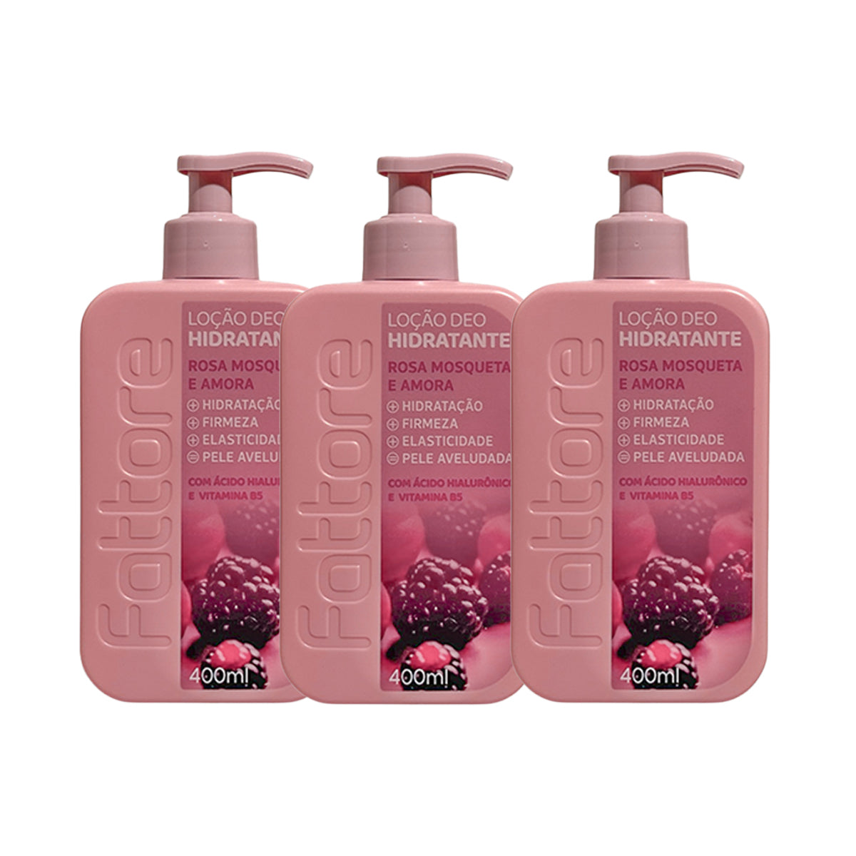 Loção Hidratante Rosa Mosqueta e Amora Pague 2 Leve 3