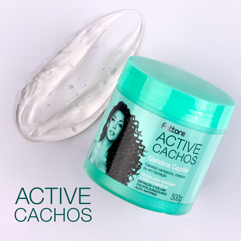 Fattore Gelatina Capilar Active Cachos 500g – Tecnologia Wavemax Antifrizz