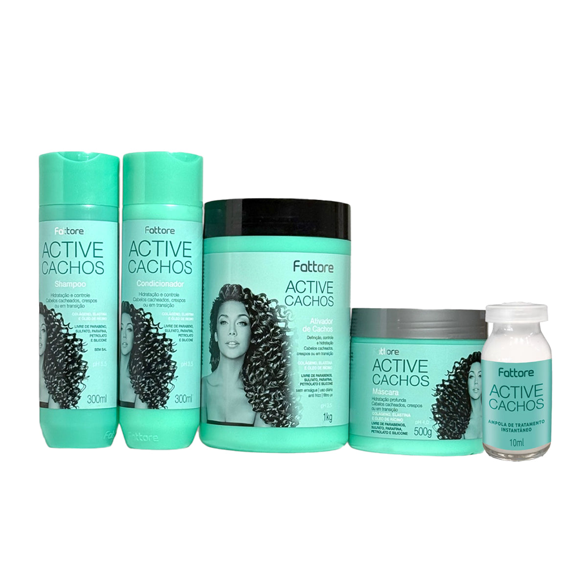 Kit Fattore Active Cachos + Ampola