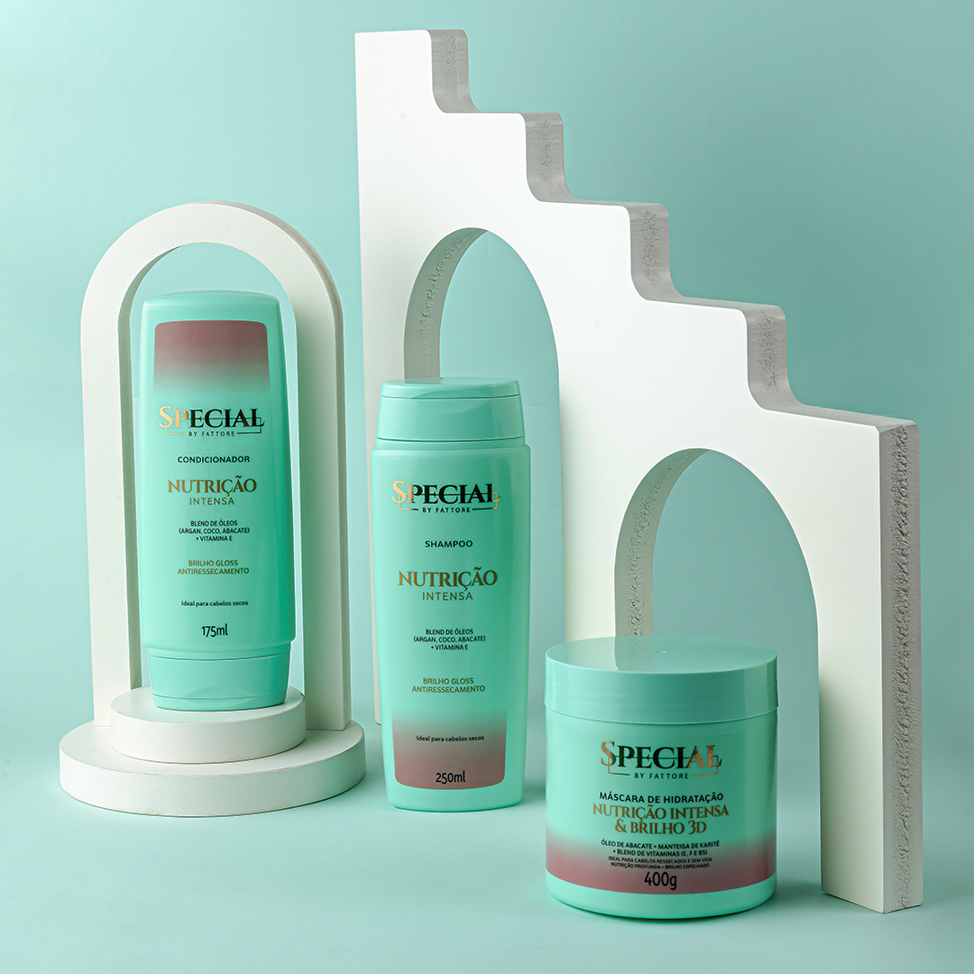 Kit Completo Nutrição Intensa - Shampoo + Condicionador + Máscara Special By Fattore