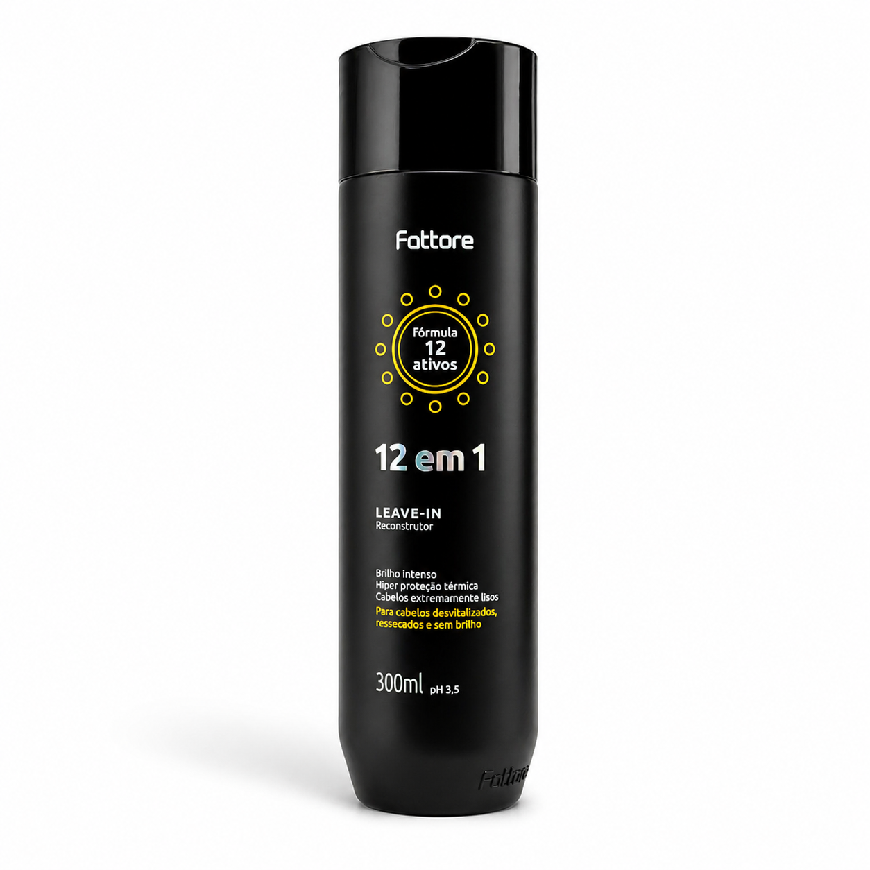 Fattore Leave-In 12 em 1 Reconstrutor com Proteção Térmica – 300ml