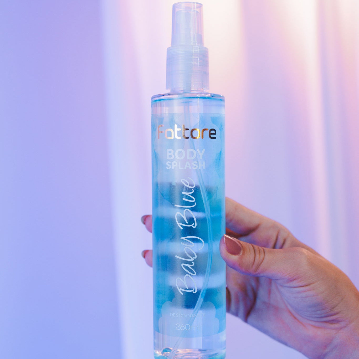 Body Splash Fattore Baby Blue 260ml – Suave e Refrescante