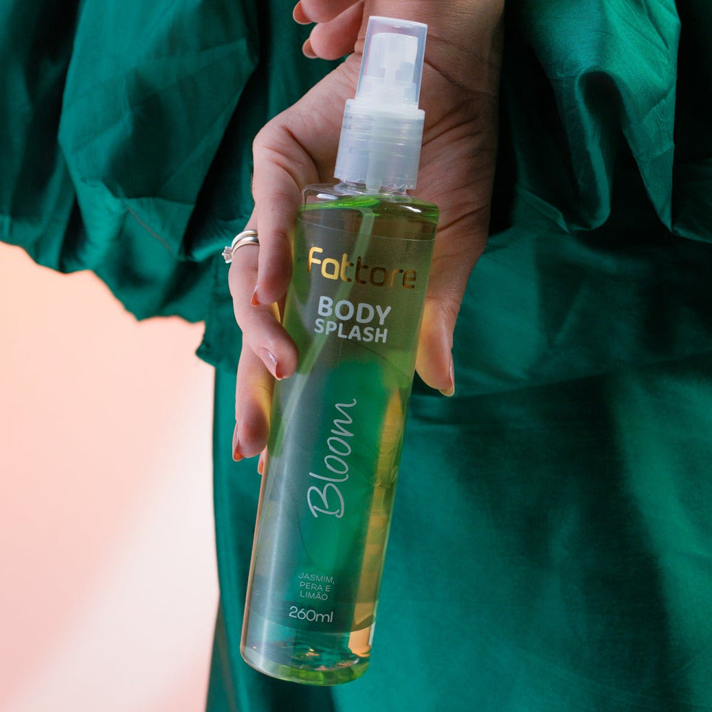 Fattore Body Splash Bloom 260ml – Fragrância Vibrante Cítrica