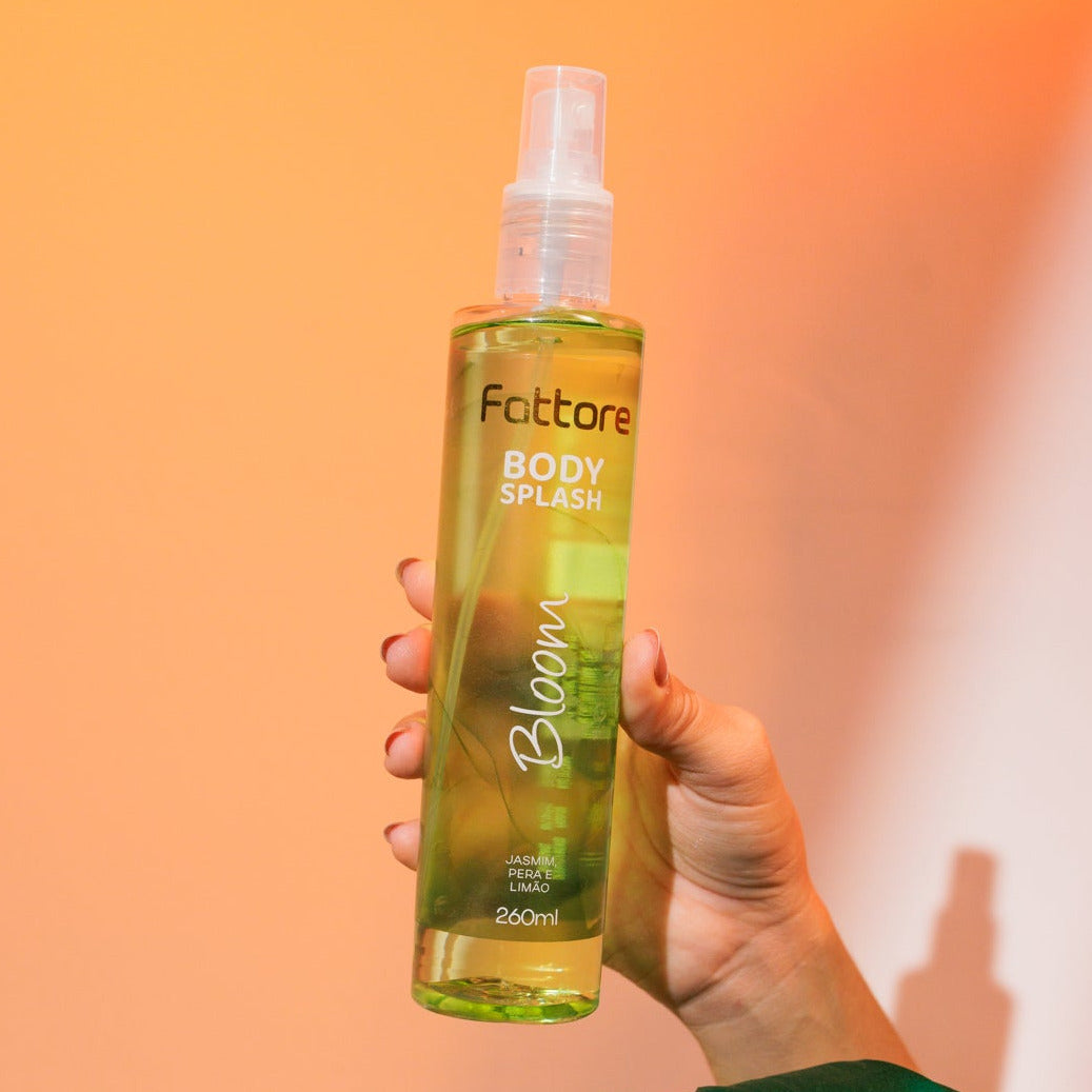Fattore Body Splash Bloom 260ml – Fragrância Vibrante Cítrica