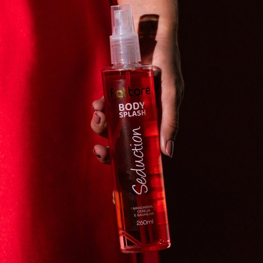 Fattore Body Splash Seduction 260ml – Fragrância Envolvente