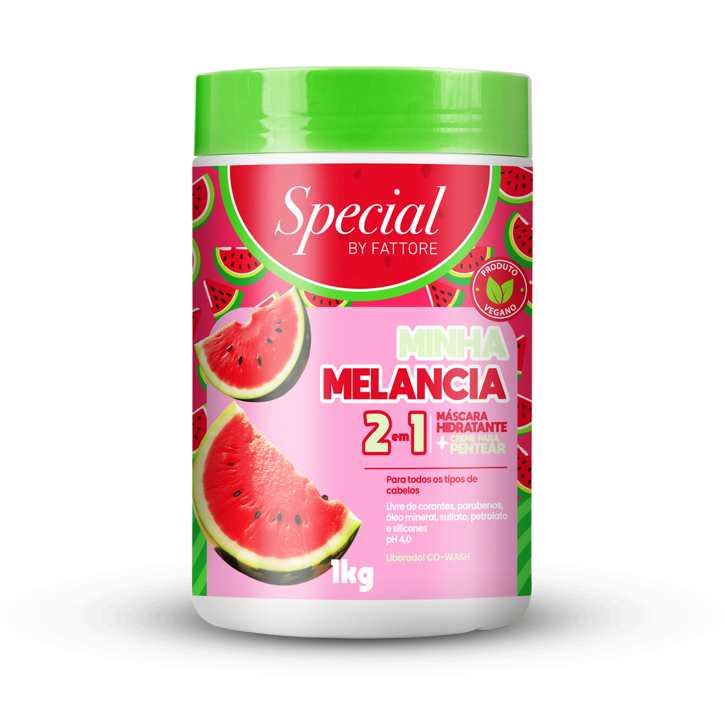 Special by Fattore Máscara 2 em 1 Melancia 1KG – Hidratação e Brilho