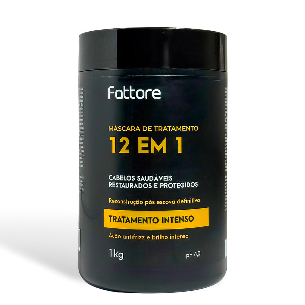 Máscara de Tratamento 12 em 1 1KG – Reconstrução, Força e Brilho
