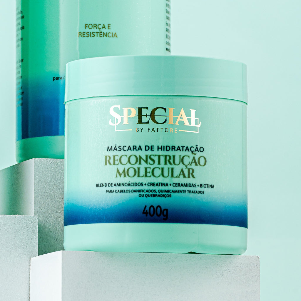 Kit Reconstrução Shampoo e Condicionador 1L + Máscara 400g - Special By Fattore