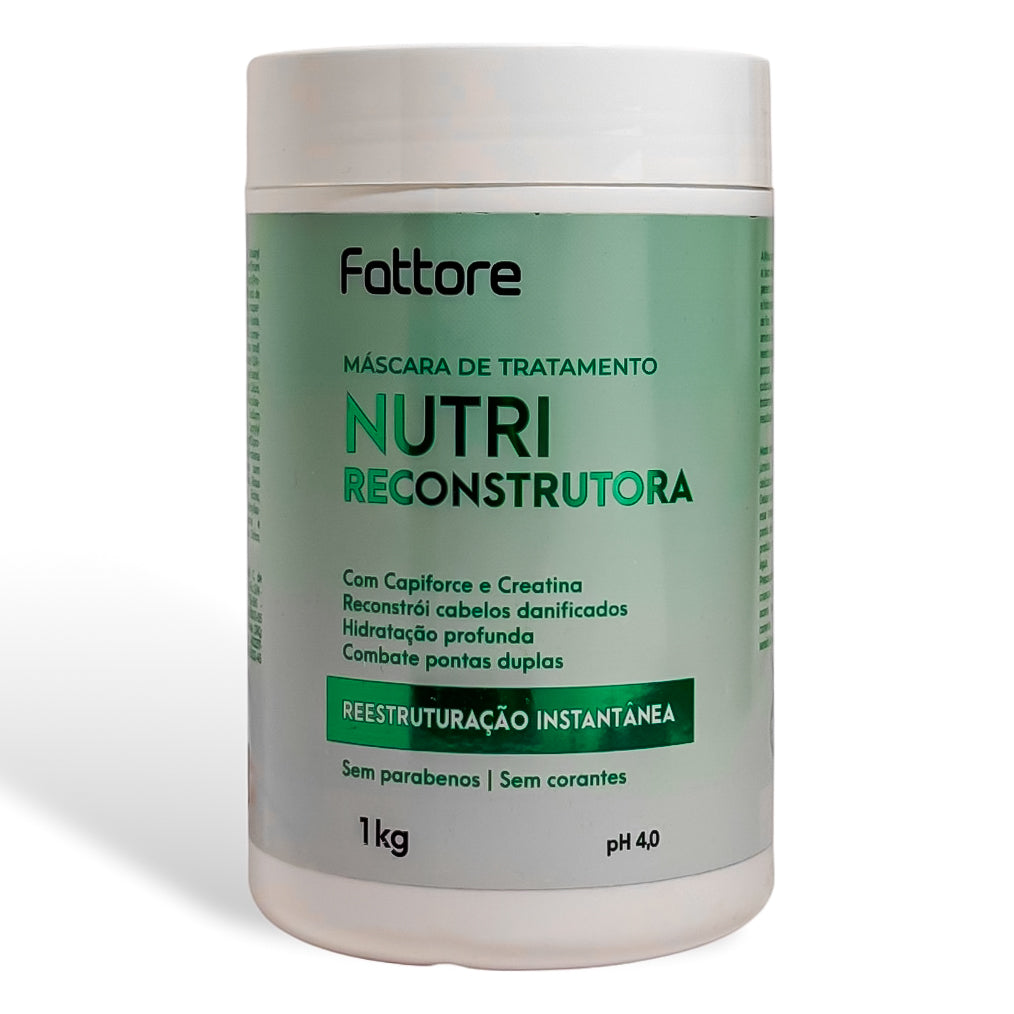 Máscara Fattore Nutri Reconstrutora 1KG – Reconstrução de Cabelos Danificados
