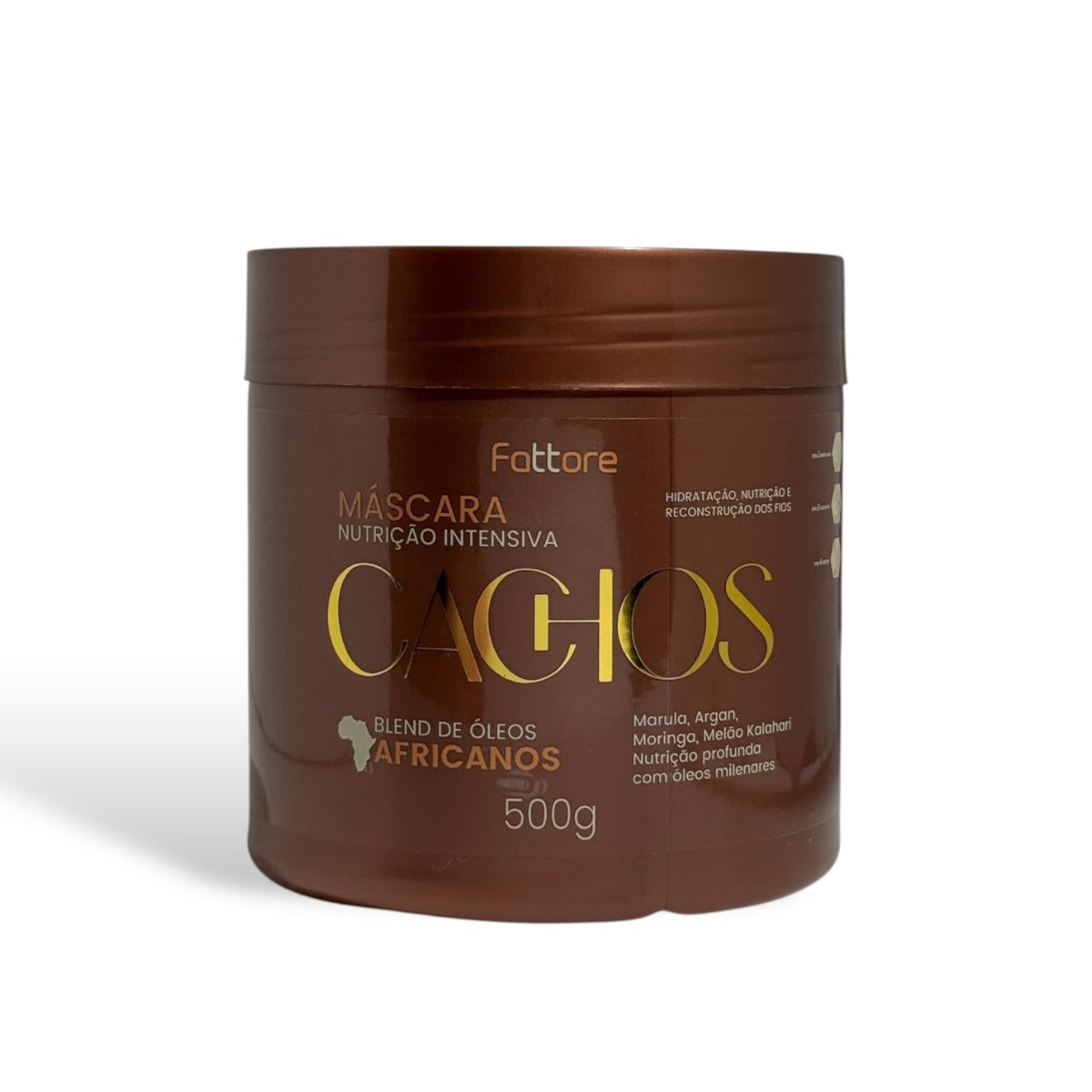 Máscara Fattore Cachos Óleos Africanos 500g