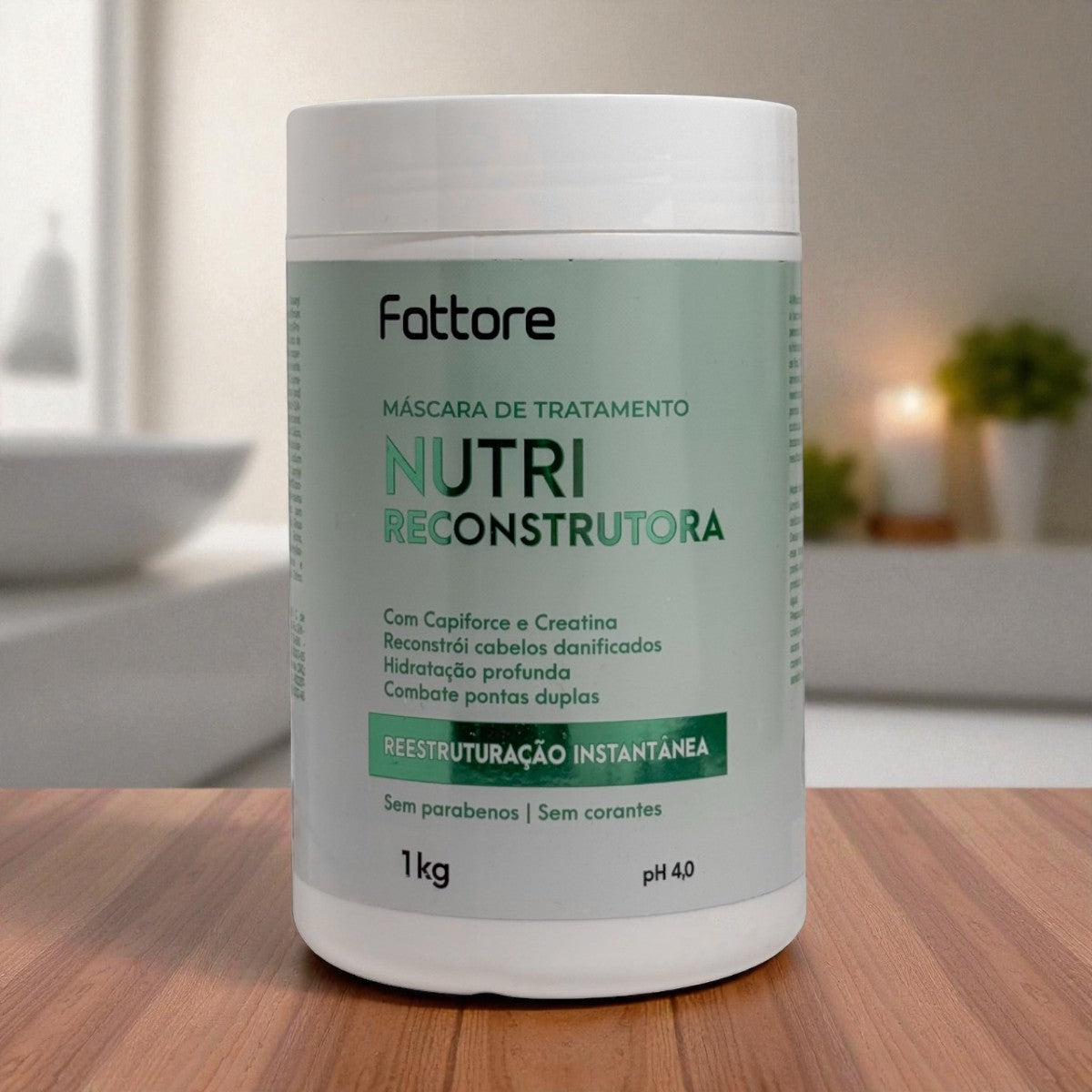 Máscara Fattore Nutri Reconstrutora 1KG – Reconstrução de Cabelos Danificados