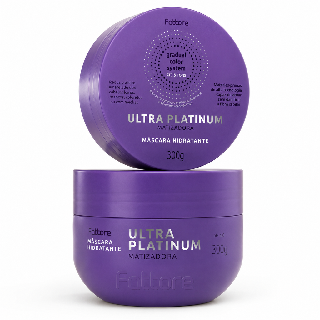 Fattore Máscara Ultra Platinum Matizadora 300g – Loiros e Platinados