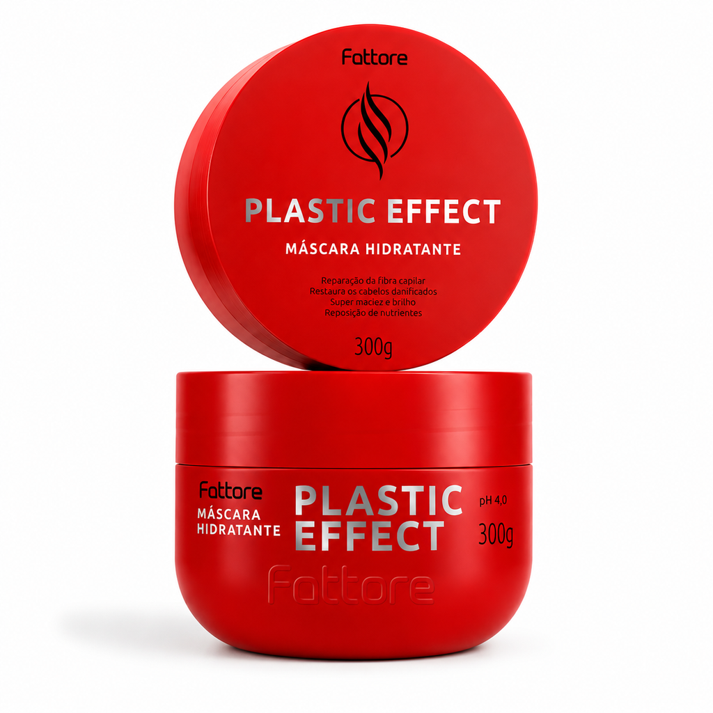 Fattore Máscara Hidratante Plastic Effect 300g – Maciez e Brilho Intenso