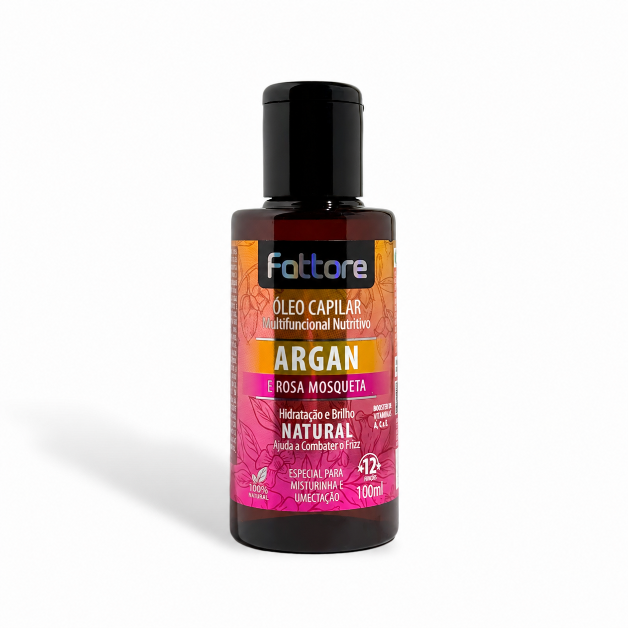 Fattore Óleo Capilar Argan e Rosa Mosqueta 100ml – Multifuncional Nutritivo