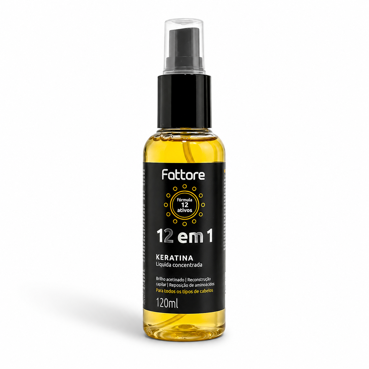 Queratina Reconstrutora Fattore 12 em 1 – Reparação dos Fios 120ml