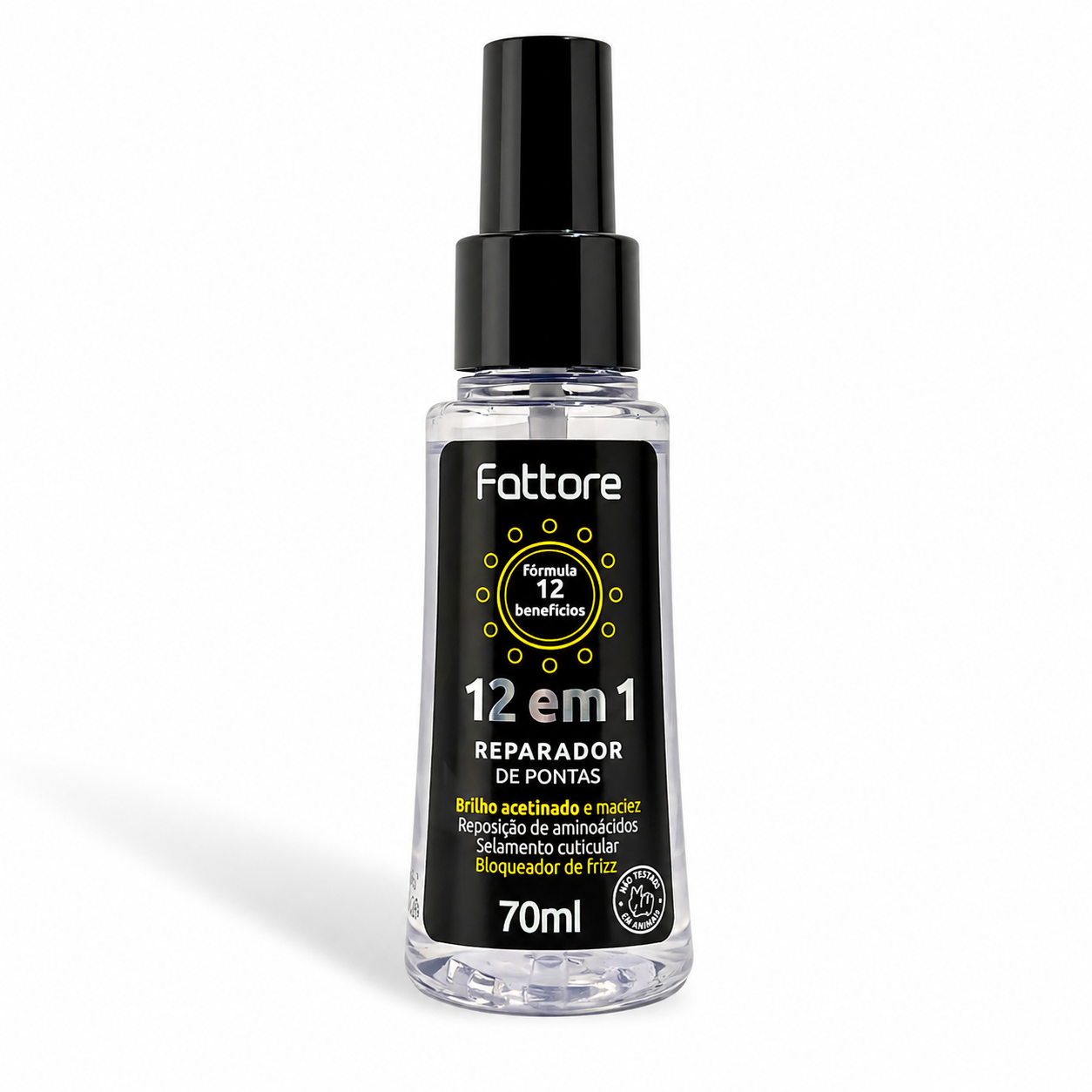Fattore Reparador de Pontas Fattore 12 em 1 – Selagem e Anti-Frizz 70ml