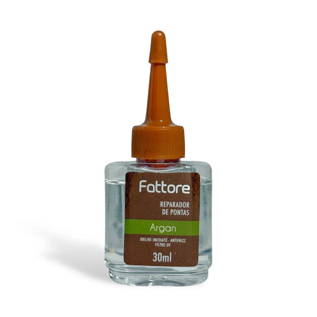 Fattore Reparador de Pontas Argan 30ml – Antifrizz Filtro UV