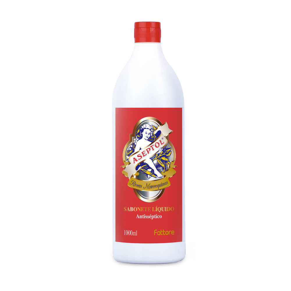Sabonete Líquido Rosa Marroquinas Aseptol 1000ml